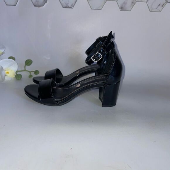 Steve Madden Black Heels with Ankle Strap - Picture 3 of 9